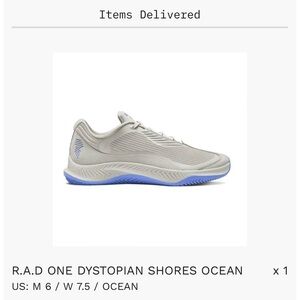 R.A.D. One training shoe.